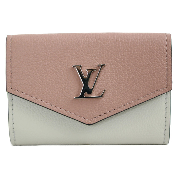 Louis Vuitton Handbags - UnWith Louis VUITTON Portefeuille Lockme Calf Leather Rose Pink Ballet White